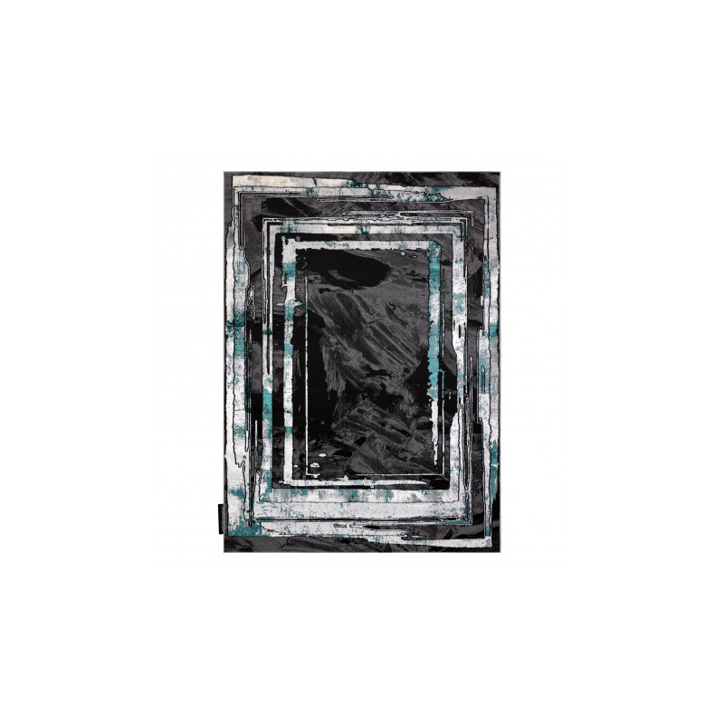 Dywan DE LUXE nowoczesny 619 Ramka - Strukturalny szary / zielony 160x220cm Dywan DE LUXE nowoczesny 619 Ramka - Strukturalny szary / zielony 160x220cm