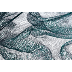 Dywan DE LUXE nowoczesny 621 Sieć, siatka - Strukturalny szary / zielony 240x340cm