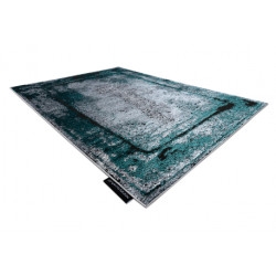 Dywan DE LUXE nowoczesny 624 Ramka - Strukturalny szary / zielony 140x190cm Dywan DE LUXE nowoczesny 624 Ramka - Strukturalny szary / zielony 140x190cm