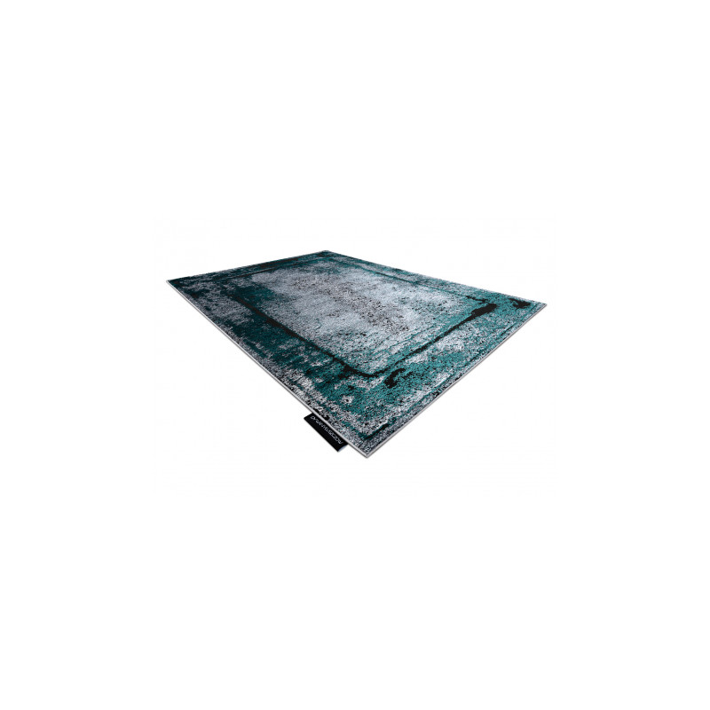 Dywan DE LUXE nowoczesny 624 Ramka - Strukturalny szary / zielony 140x190cm Dywan DE LUXE nowoczesny 624 Ramka - Strukturalny szary / zielony 140x190cm