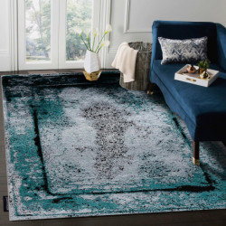 Dywan DE LUXE nowoczesny 624 Ramka - Strukturalny szary / zielony 140x190cm Dywan DE LUXE nowoczesny 624 Ramka - Strukturalny szary / zielony 140x190cm