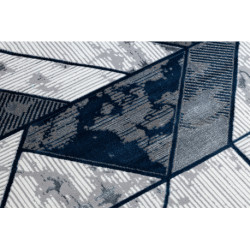 Dywan DE LUXE nowoczesny 632 Geometryczny - Strukturalny krem / granatowy 200x290cm Dywan DE LUXE nowoczesny 632 Geometryczny - Strukturalny krem / granatowy 200x290cm