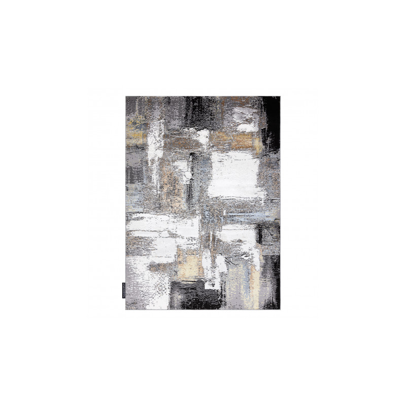 Dywan DE LUXE nowoczesny 633 Abstrakcja - Strukturalny krem / złoty 160x220cm Dywan DE LUXE nowoczesny 633 Abstrakcja - Strukturalny krem / złoty 160x220cm