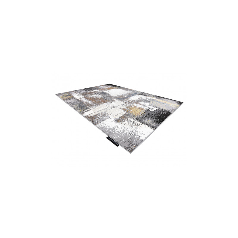 Dywan DE LUXE nowoczesny 633 Abstrakcja - Strukturalny krem / złoty 160x220cm Dywan DE LUXE nowoczesny 633 Abstrakcja - Strukturalny krem / złoty 160x220cm