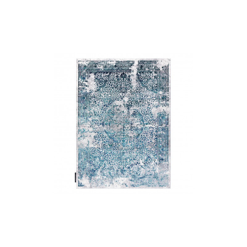 Dywan DE LUXE nowoczesny 2082 Ornament vintage przecierany - Strukturalny krem / szary 120x170cm