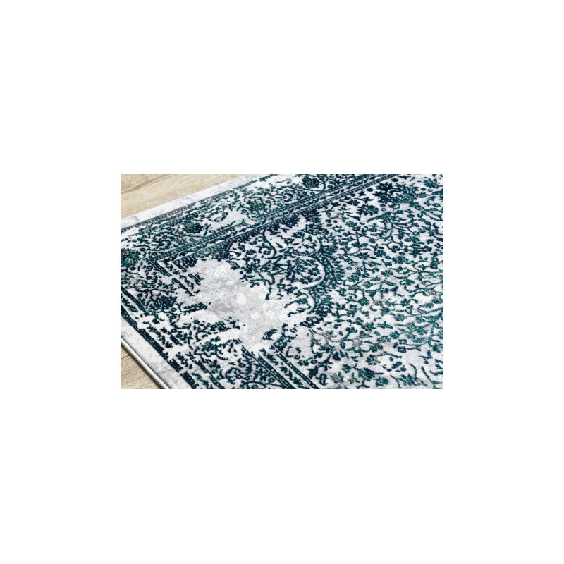 Dywan DE LUXE nowoczesny 2082 Ornament vintage przecierany - Strukturalny krem / szary 120x170cm