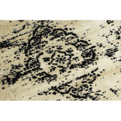 Dywan DE LUXE nowoczesny 2083 Ornament vintage przecierany - Strukturalny złoty / szary 240x340cm