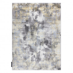Dywan DE LUXE nowoczesny 6754 Ornament vintage przecierany - Strukturalny krem / złoty 140x190cm