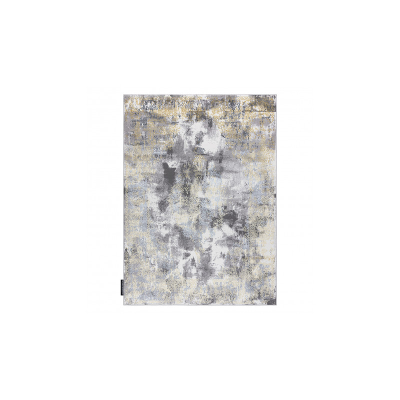 Dywan DE LUXE nowoczesny 6754 Ornament vintage przecierany - Strukturalny krem / złoty 140x190cm