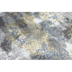 Dywan DE LUXE nowoczesny 6754 Ornament vintage przecierany - Strukturalny krem / złoty 180x270cm