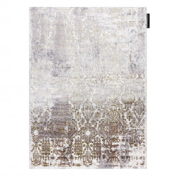 Dywan DE LUXE nowoczesny 2081 Ornament vintage przecierany - Strukturalny złoty / krem  200x290cm