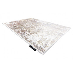 Dywan DE LUXE nowoczesny 2081 Ornament vintage przecierany - Strukturalny złoty / krem 200x290cm Dywan DE LUXE nowoczesny 2081 Ornament vintage przecierany - Strukturalny złoty / krem 200x290cm