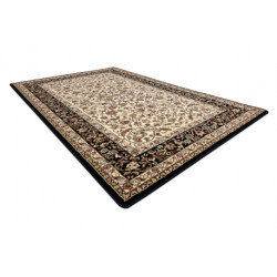 Dywan ROYAL wzór G020 ramka, żakard, czarny / krem 180x270cm