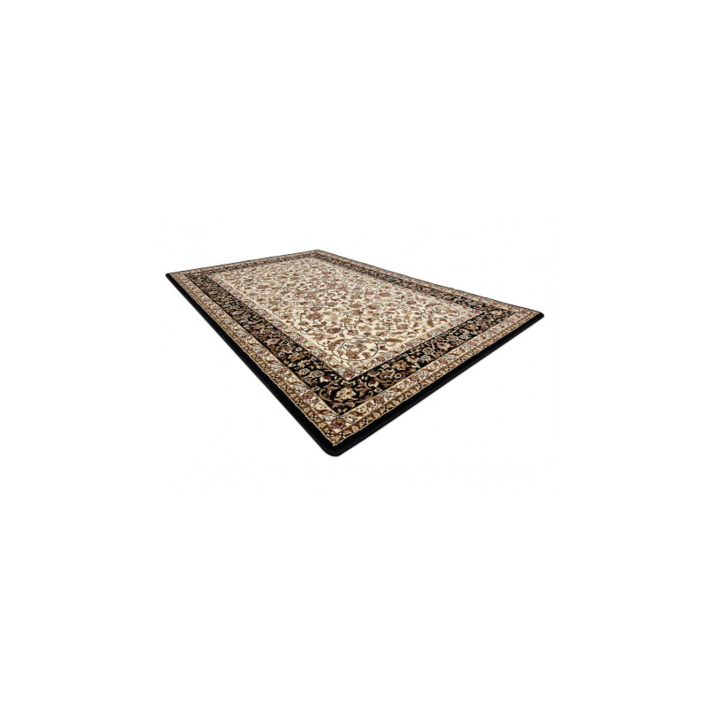 Dywan ROYAL wzór G020 ramka, żakard, czarny / krem 180x270cm Dywan ROYAL wzór G020 ramka, żakard, czarny / krem 180x270cm