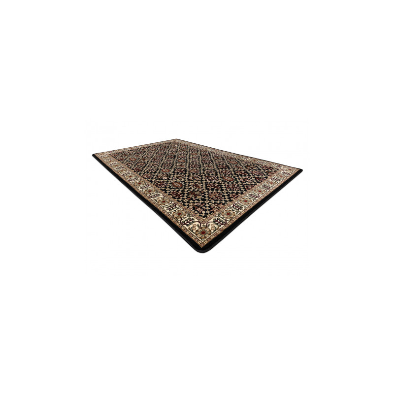 Dywan ROYAL wzór GR023 Klasyczny Ornament, czarny / krem 250x350cm