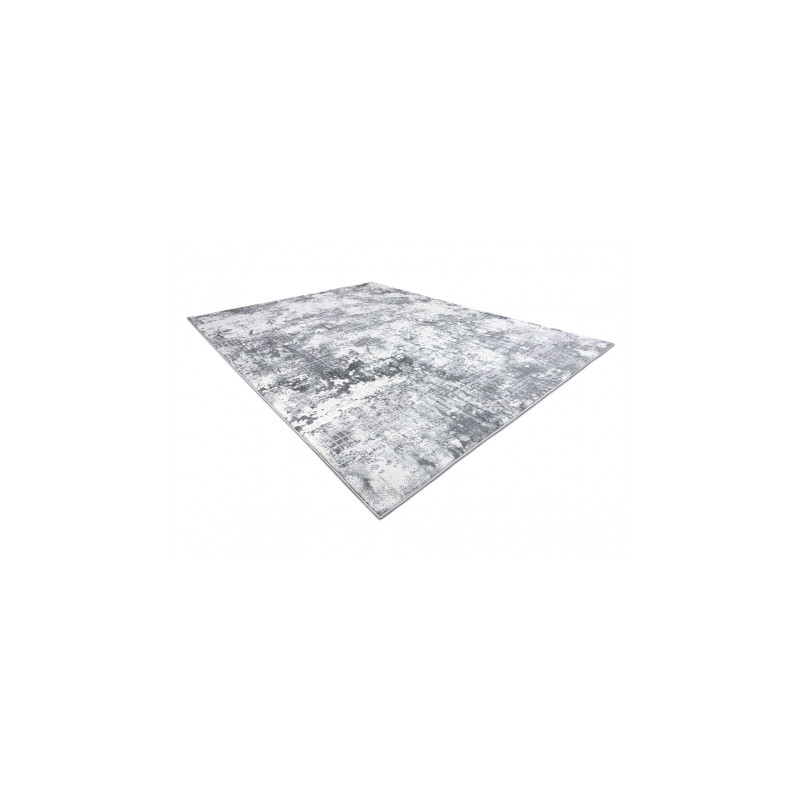 Dywan CORE A002 Abstrakcja - Strukturalny, dwa poziomy runa, kość słoniowa / szary 80x150cm