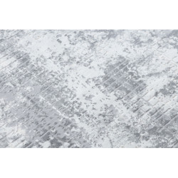 Dywan CORE A002 Abstrakcja - Strukturalny, dwa poziomy runa, kość słoniowa / szary 80x150cm