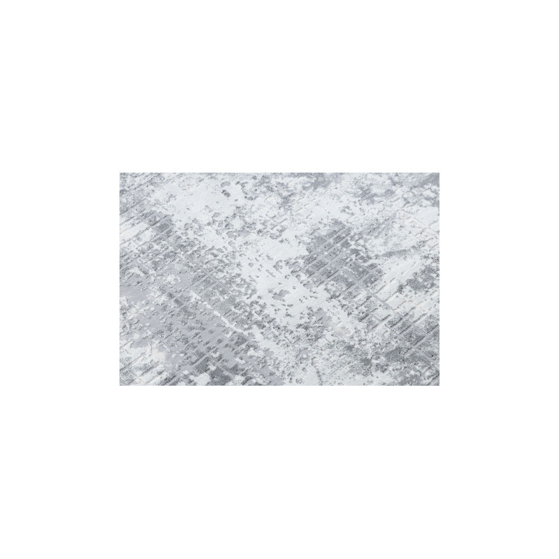Dywan CORE A002 Abstrakcja - Strukturalny, dwa poziomy runa, kość słoniowa / szary 80x150cm