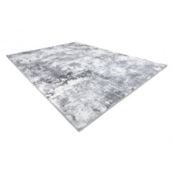 Dywan CORE A002 Abstrakcja - Strukturalny, dwa poziomy runa, kość słoniowa / szary 120x170cm