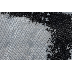 Dywan CORE A004 Ramka, Przecierany - Strukturalny, dwa poziomy runa, czarny / jasnoszary 80x150cm