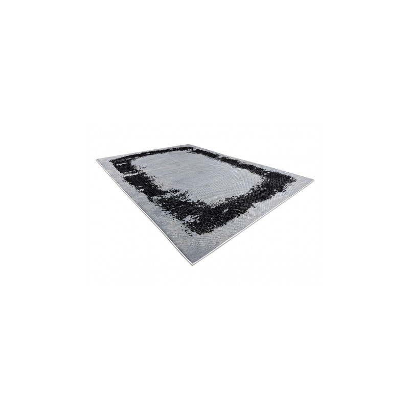 Dywan CORE A004 Ramka, Przecierany - Strukturalny, dwa poziomy runa, czarny / jasnoszary 180x270cm Dywan CORE A004 Ramka, Przecierany - Strukturalny, dwa poziomy runa, czarny / jasnoszary 180x270cm