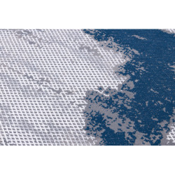 Dywan CORE A004 Ramka, Przecierany - Strukturalny, dwa poziomy runa, niebieski / szary 80x150cm
