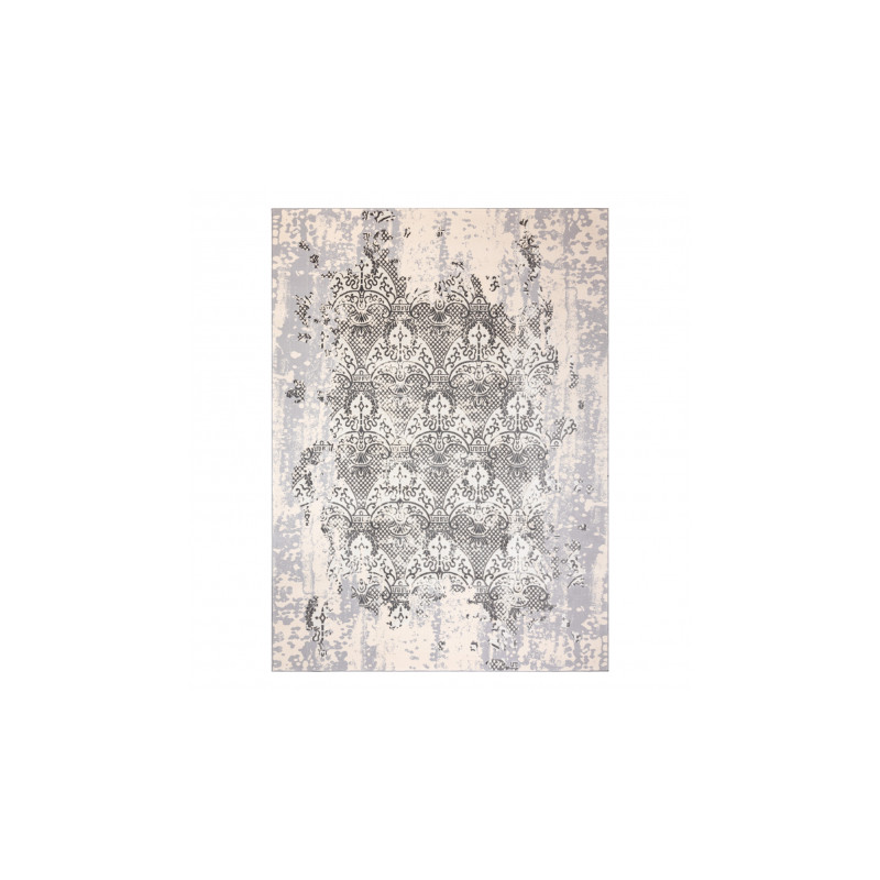 Dywan CORE W3824 Ornament Vintage - Strukturalny, dwa poziomy runa, krem / szary 120x170cm