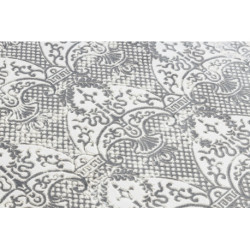 Dywan CORE W3824 Ornament Vintage - Strukturalny, dwa poziomy runa, krem / szary 200x290cm