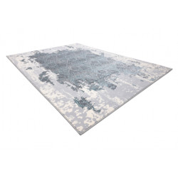 Dywan CORE W3824 Ornament Vintage - Strukturalny, dwa poziomy runa, jasnoniebieski / krem / szary 180x270cm