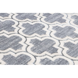 Dywan CORE W6764 Koniczyna marokańska Trellis - Strukturalny, dwa poziomy runa, szary / krem 120x170cm Dywan CORE W6764 Koniczyna marokańska Trellis - Strukturalny, dwa poziomy runa, szary / krem 120x170cm