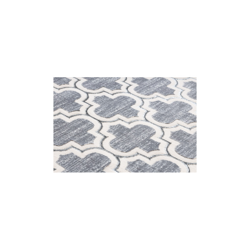 Dywan CORE W6764 Koniczyna marokańska Trellis - Strukturalny, dwa poziomy runa, szary / krem 120x170cm Dywan CORE W6764 Koniczyna marokańska Trellis - Strukturalny, dwa poziomy runa, szary / krem 120x170cm