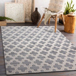 Dywan CORE W6764 Koniczyna marokańska Trellis - Strukturalny, dwa poziomy runa, szary / krem 200x290cm Dywan CORE W6764 Koniczyna marokańska Trellis - Strukturalny, dwa poziomy runa, szary / krem 200x290cm