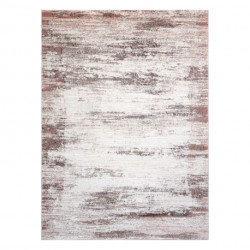 Dywan CORE W9775 Ramka, Przecierany - Strukturalny, dwa poziomy runa, jasny beż / róż 80x150cm