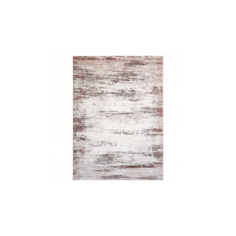 Dywan CORE W9775 Ramka, Przecierany - Strukturalny, dwa poziomy runa, jasny beż / róż 80x150cm