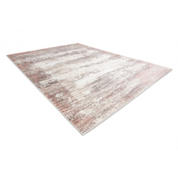 Dywan CORE W9775 Ramka, Przecierany - Strukturalny, dwa poziomy runa, jasny beż / róż 80x150cm
