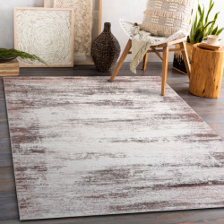 Dywan CORE W9775 Ramka, Przecierany - Strukturalny, dwa poziomy runa, jasny beż / róż 80x150cm