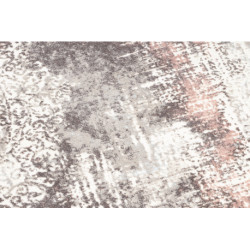 Dywan CORE W9784 Rozeta Vintage - Strukturalny, dwa poziomy runa, jasny beż / róż 160x220cm