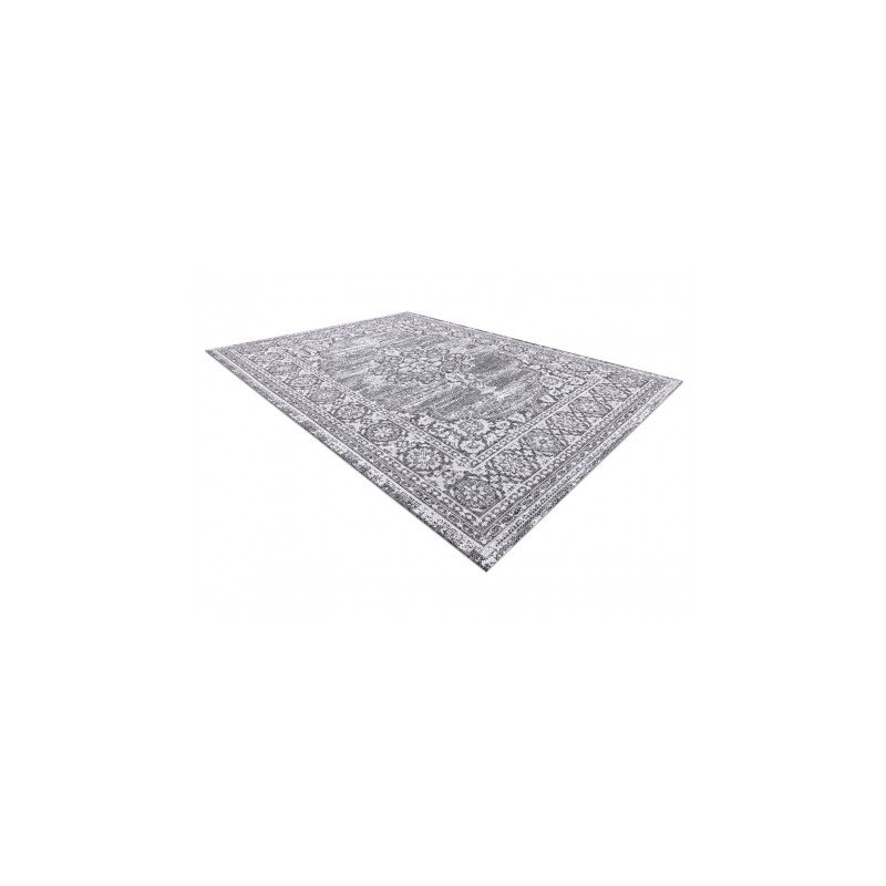 Dywan SZNURKOWY SIZAL LOFT 21213 Ornament szary / srebrny / kość słoniowa 80x150cm