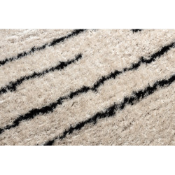 Dywan FLUFFY 2371 shaggy paski - krem / antracyt 80x150cm