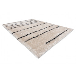 Dywan FLUFFY 2371 shaggy paski - krem / antracyt 120x170cm