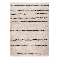Dywan FLUFFY 2371 shaggy paski - krem / antracyt 160x220cm