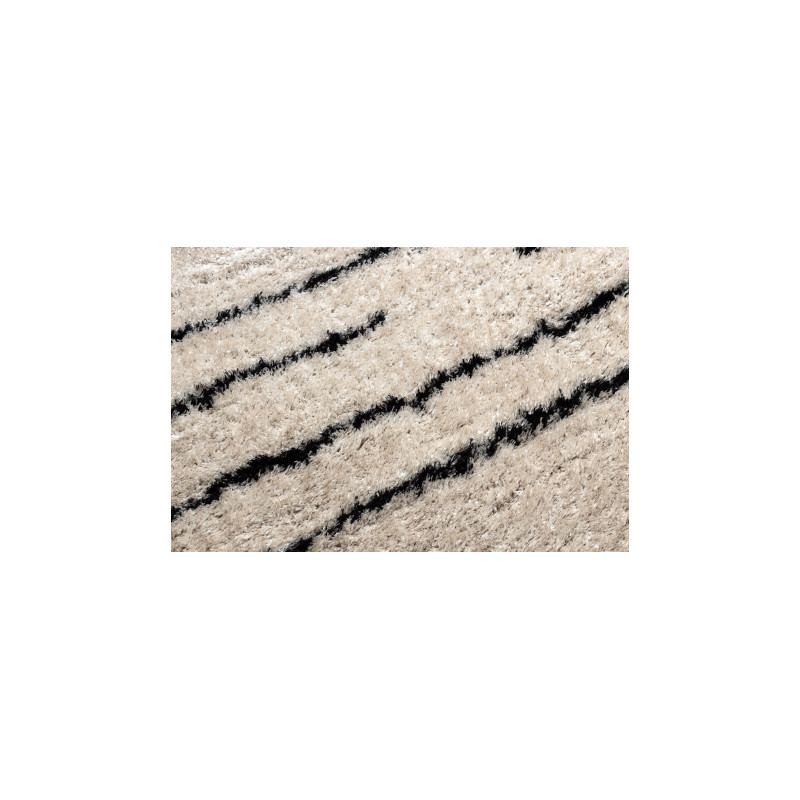 Dywan FLUFFY 2371 shaggy paski - krem / antracyt 160x220cm