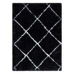 Dywan FLUFFY 2373 shaggy kratka, trellis - antracyt / biały 180x270cm Dywan FLUFFY 2373 shaggy kratka, trellis - antracyt / biały 180x270cm