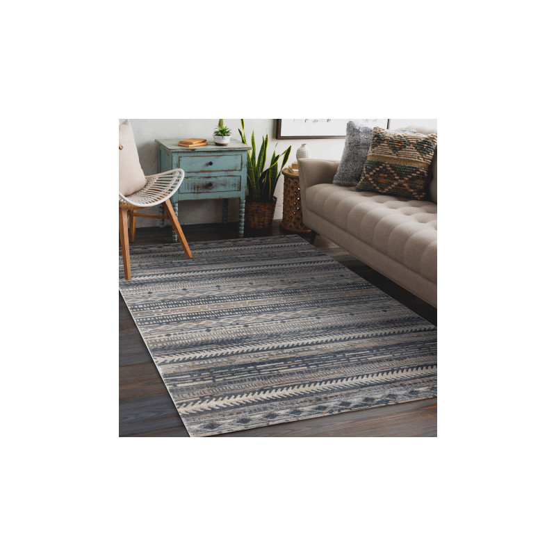 Dywan OHIO CF56A boho - Strukturalny, dwa poziomy runa szary 120x170cm Dywan OHIO CF56A boho - Strukturalny, dwa poziomy runa szary 120x170cm