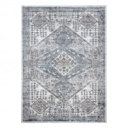 Dywan OHIO Z431A ramka, ornament - Strukturalny, dwa poziomy runa krem / szary 120x170cm