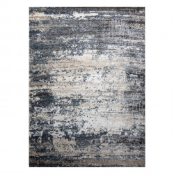 Dywan OHIO CB10A beton - Strukturalny, dwa poziomy runa krem / niebieski 80x150cm