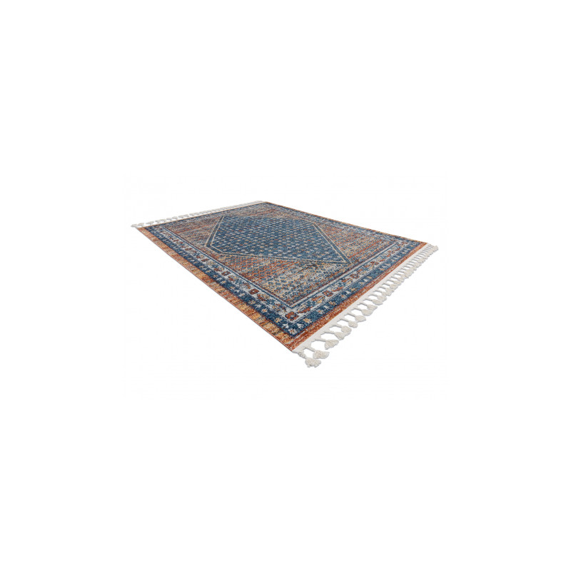 Dywan nowoczesny BELLE BG58A granat / beż Frędzle 180x270cm Dywan nowoczesny BELLE BG58A granat / beż Frędzle 180x270cm