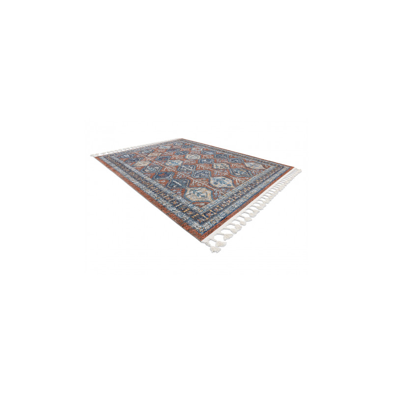 Dywan nowoczesny BELLE BG60A brązowy / róż Frędzle 140x190cm Dywan nowoczesny BELLE BG60A brązowy / róż Frędzle 140x190cm