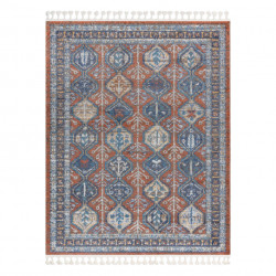 Dywan nowoczesny BELLE BG60A brązowy / róż Frędzle 160x220cm