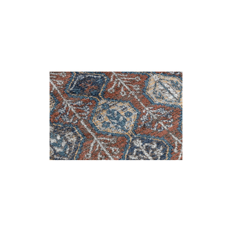 Dywan nowoczesny BELLE BG60A brązowy / róż Frędzle  200x290cm